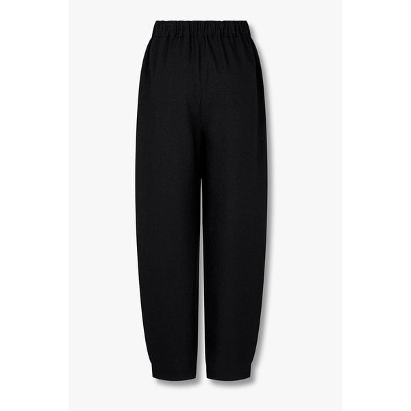 드레이프 테이퍼드 팬츠 (블랙) EN15112039000