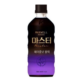  동서 맥스웰하우스 마스터 헤이즐넛 블랙 500ml x 12펫 / 커피 음료