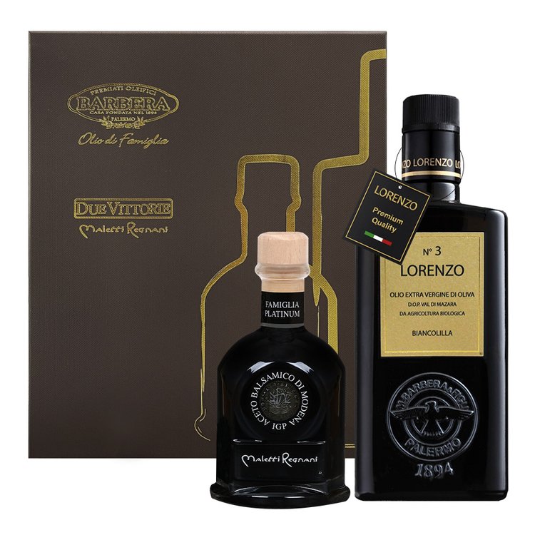 로렌조 올리브 오일과 두에비 트리에바르사미코 식초