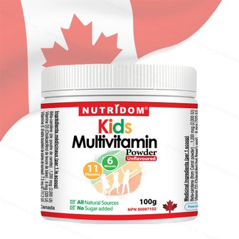  뉴트리돔 캐나다 키즈 종합비타민 분말 100g