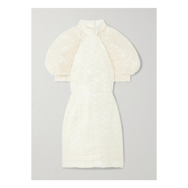 로테이트 바이 비르거 크리스텐슨  플리세 레이스 미니 드레스 아이보리 1647597345550583