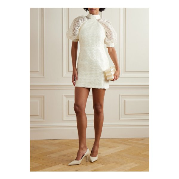 로테이트 바이 비르거 크리스텐슨  플리세 레이스 미니 드레스 아이보리 1647597345550583