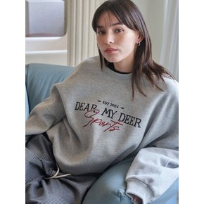 Sports Logo sweatshirt_ Grey