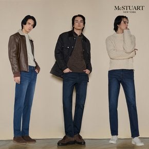 맥스튜어트 남성 웜기모 릴렉스 데님 3종