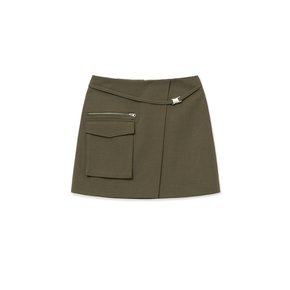 zip skirt (brown)