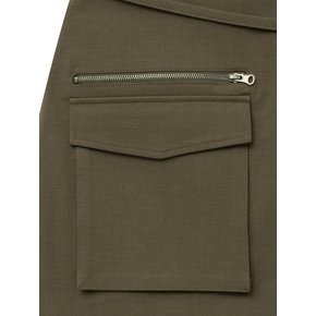 zip skirt (brown)