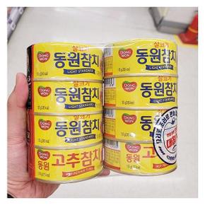 동원 살코기참치+고추참치 135g X 6개 + 135g X 2개 x 1개