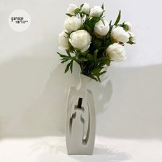 Twin Tall vase 화이트