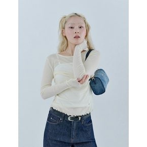 [온라인 단독] 라운드넥 심플 긴팔 티셔츠 OQ1K5443