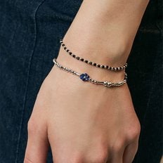 [sv925] crystal flowers bracelet