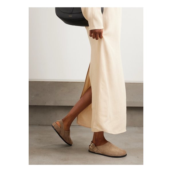 에머리 루이스 스웨이드 슬링백 클로그 토프 46376663162894547