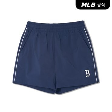 MLB [코리아공식]여성 스포티브 바시티 3부 우븐 반바지 BOS (Navy)