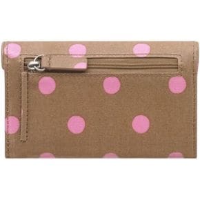 영국 캐스키드슨 지갑 Cath Kidston Spot Folded Curve Wallet Camel 브라운 Pink 1610819