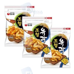 농심 조청유과 320g 3봉 대용량 봉지스낵 과자 간식 (WB8A38F)