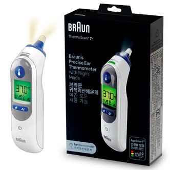 BRAUN 브라운 체온계 IRT-6525 KO LED 라이트 아기 귀체온계