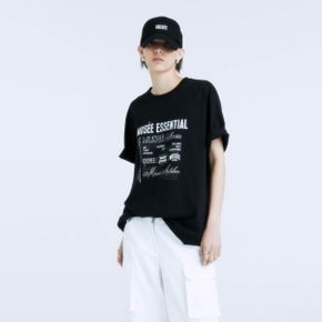 DANTE Musee Lettering Archive Print Oversized T-shirt_Black