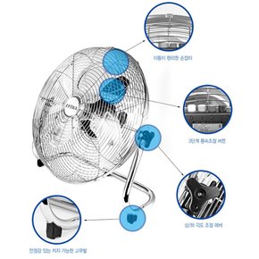 레이나 선풍기 RF-FA200 대형 메탈 공업용 업소용