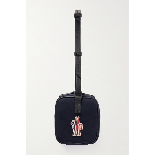 몽클레어 미니 자수 가죽 트리밍 트윌 파우치 46376663162887053