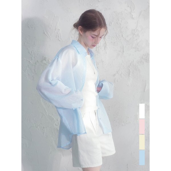일랑 스트라이프 셔츠_4Colors