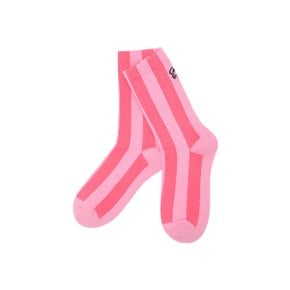 [크랙앤칼] 여성 컬러 블로킹 중목양말  C263LAS752 PINK