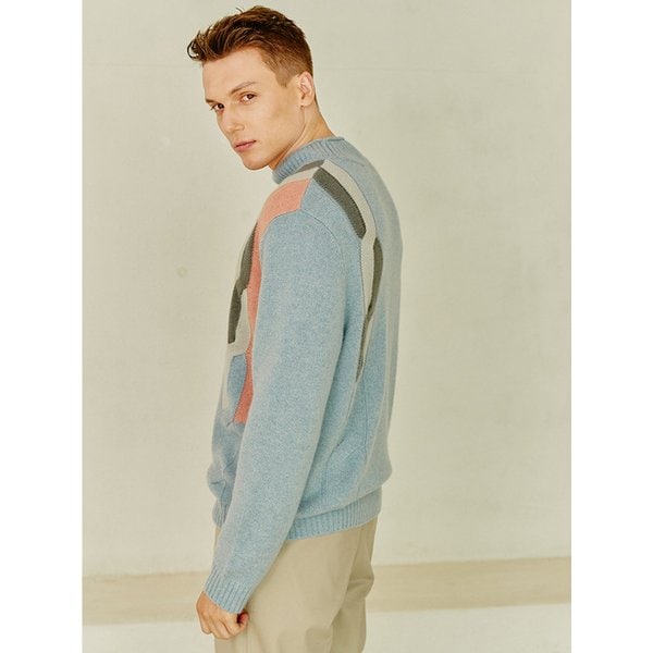 100% 캐시미어  케이블 캐시미어 니트 풀오버 Big Cable Pullover(Ice)