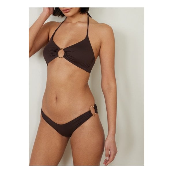멜리사 오다바시 함부르크 링 장식 비키니 브리프 초콜릿 1647597326855338