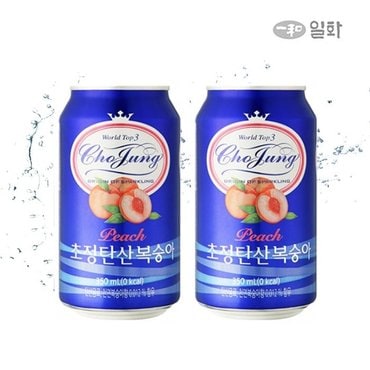 일화 [본사직영] 초정탄산수 350ml 복숭아 24캔