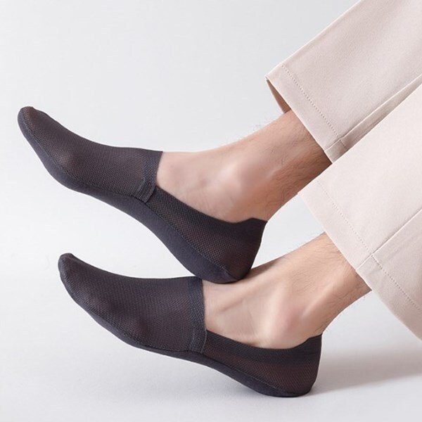 [옷자락] 여성 여름용 면혼방 메쉬 덧신 방지양말