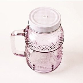 Vintage PINK straw drinking jar 1P _P325494162