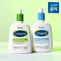 모이스춰라이징 로션+젠틀 스킨 클렌저473ml