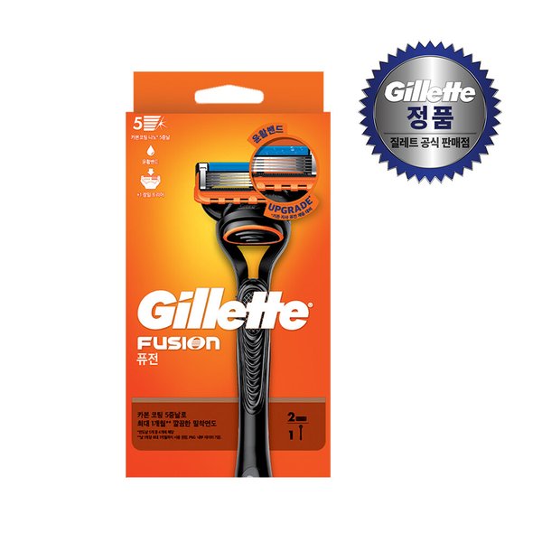 퓨전 매뉴얼 면도기 핸들1입 + 면도날2입