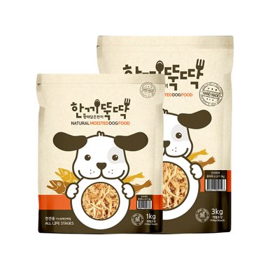 소프트 국산 강아지 사료 3kg+1kg (총4kg) / 사은품 한입뚝딱 5P 증정