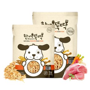 소프트 국산 강아지 사료 3kg+1kg (총4kg) / 사은품 한입뚝딱 5P 증정