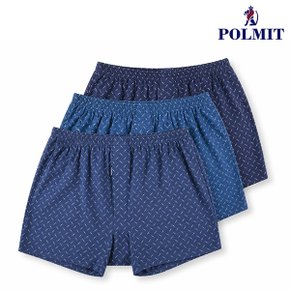 PMT-812_5 국산 순면 니트 남성 빅사이즈 트렁크 팬티 3장세트