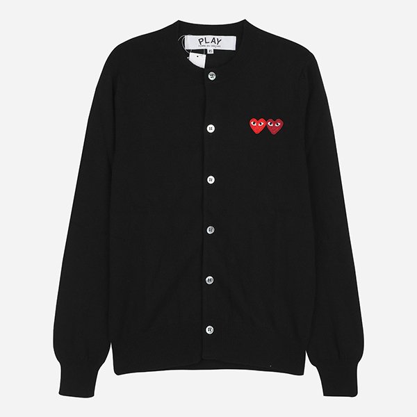 [시흥점] 5F AX N057 051 1 더블 하트 가디건 블랙