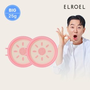 핑크 톤업 빅 선쿠션 리필 25g x 2개_ELROEL