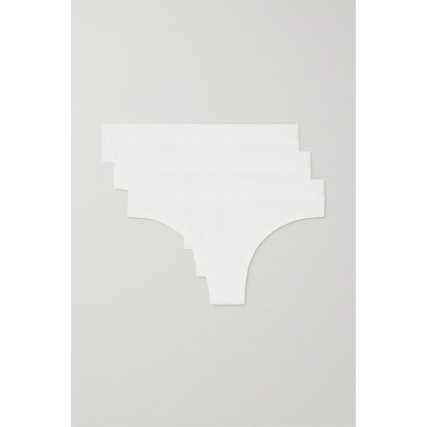 시디엘피 Set Of Three Tencel Lyocell-blend Thongs 화이트 1647597280487837