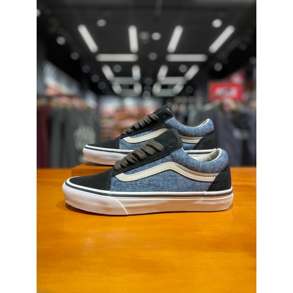 [시흥점] 남녀공용 스니커즈 데님 올드스쿨 (네이비)(VN000D9YBX9)
