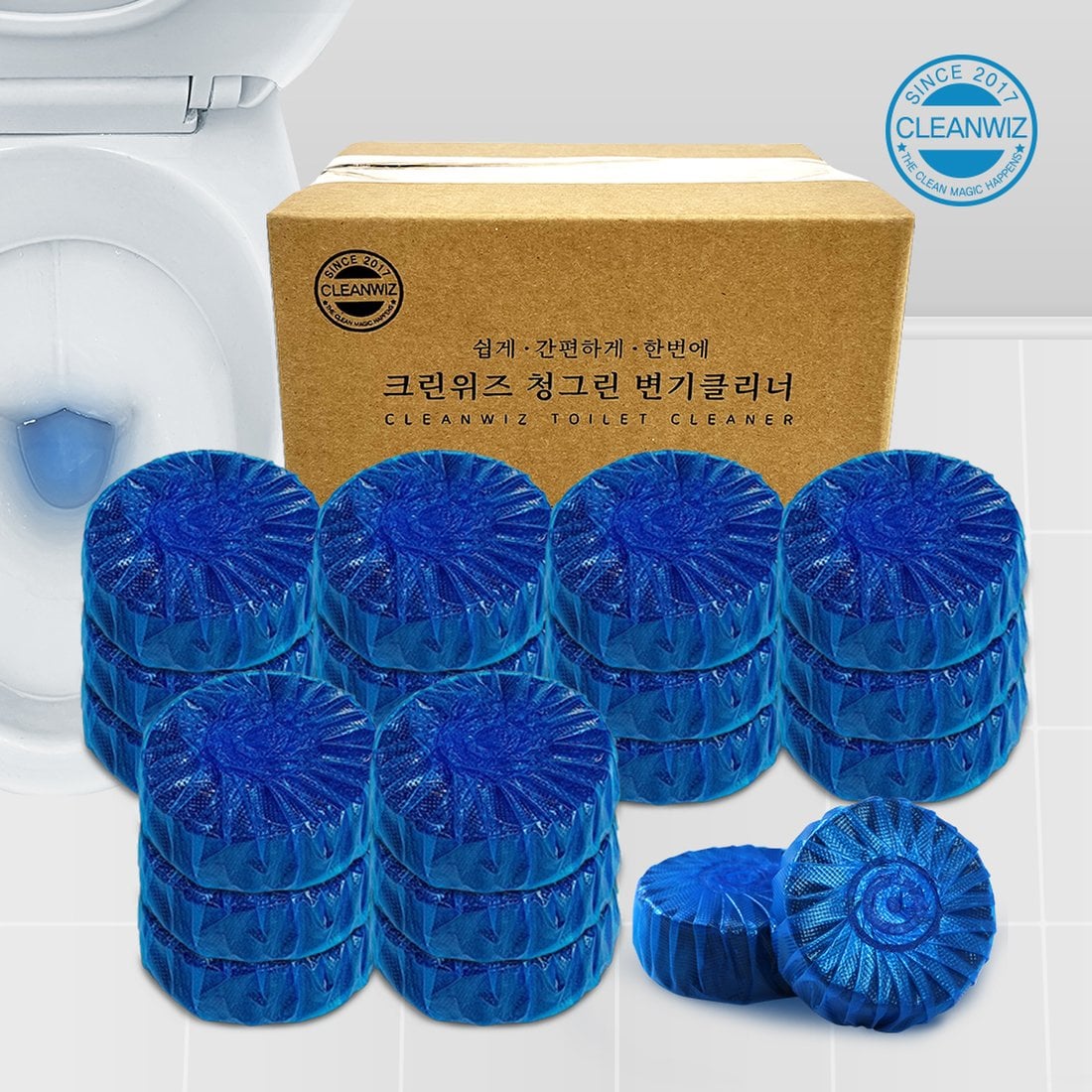 크린위즈 청그린 대용량 50G X 20알 가성비 변기세정제 클리너 개별포장 냄새제거 항균 변기청소, 이마트몰, 당신과 가장 가까운 이마트