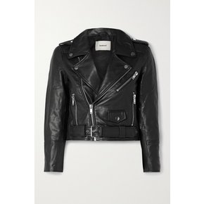 + Net Sustain Joan Leather Biker Jacket 블랙