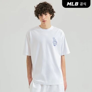 MLB [코리아공식]베이직 메가로고 반팔 티셔츠 (White)