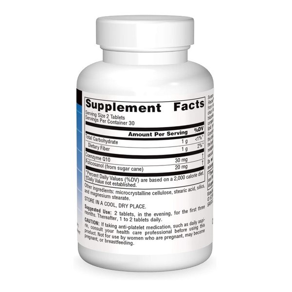 소스 내추럴스 폴리코사놀 & 코엔자임 Q10 10mg 60타블렛