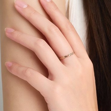로이드 플라워 커팅 14K 반지 (M) LRS25033G