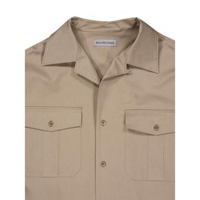 26FW 발렌시아가 셔츠 A001ZT TSP139509 BEIGE WHITE
