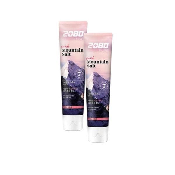 확대된 대표 애경 2080 히말라야 퓨어마운틴 핑크민트 솔트치약 100g x 12개(1)