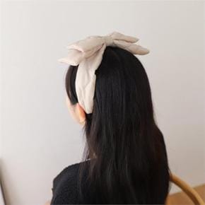 여자 FW 페이즐리 리본 패딩 헤어밴드 머리띠 (S9079896)