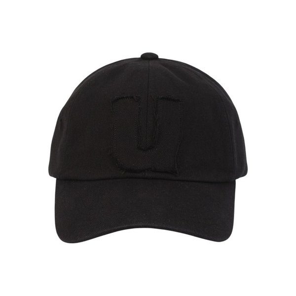 Applique U Black Ballcap 워싱모자