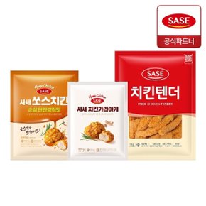 순살 단짠갈릭맛 590g+치킨 가라아게 500g+치킨텐더 1kg