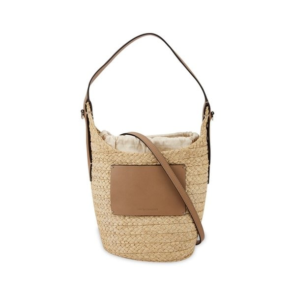 여성 니시다 내추럴/카멜 버킷백 BAG51961 NATURAL/CARAMEL