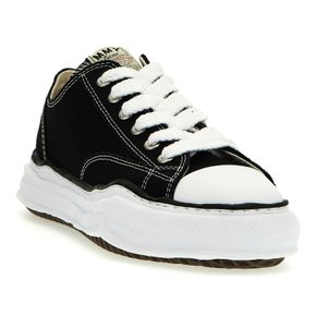 [해외배송] 미하라야스히로 피터슨 캔버스 로우탑 스니커즈 A01FW702 BLACK